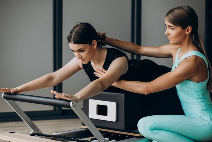 Woman receiving clinical pilates at Morley Physiotherapy Centre in Morley WA